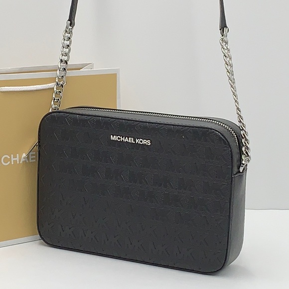 MICHAEL KORS LARGE EAST WEST CROSSBODY BLACK - Picture 4 of 16